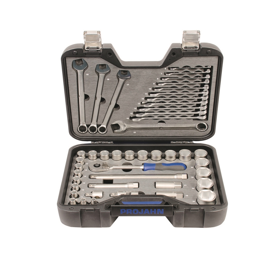 Mallette à douilles industrielle 1/2“ 45 pièces
