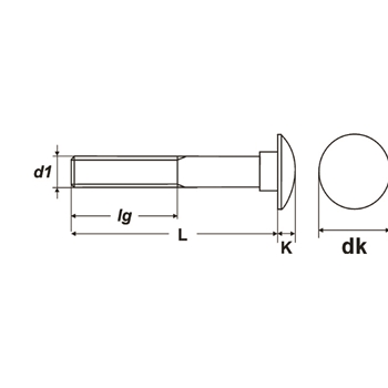 Flachrundschrauben (Schlossschrauben) DIN 603