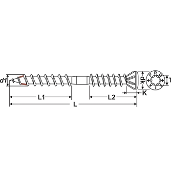 Vis pour parquets PRO-CUT-UNX® Inox A2