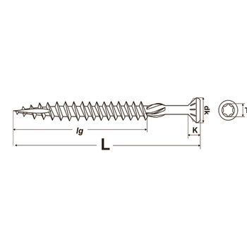 Vis pour terrasses renforcée PROFIX® martensitique