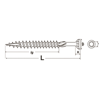 Vis pour terrasses renforcée PROFIX® Inox A2