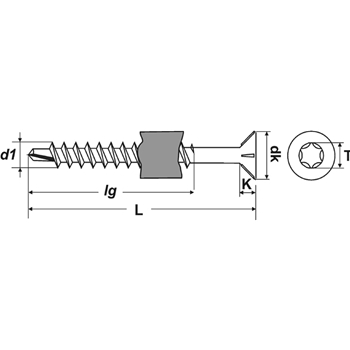 Vis Drillspan autoperceuses en bandes REICHpro