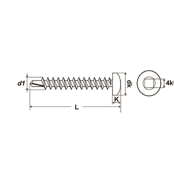 Vis autoperceuses DIN 7504N PROFIX