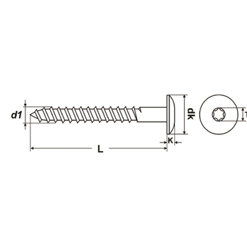 Trespa-Holzschrauben PROFIX