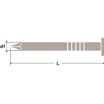 Flachkopfstifte Aluminium blank - Schweizer Stifte