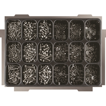 Assortiment 3 vis à tête cylindrique bombée