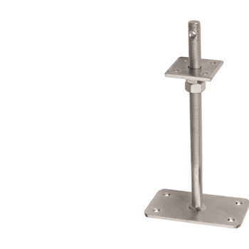 Support de poteau Type D 05 ZinTop sur béton