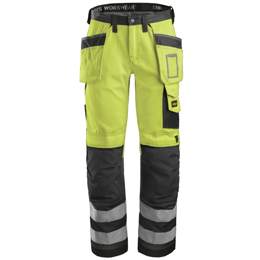 3233 Pantalon haute visibilité avec poches holster, Classe 2