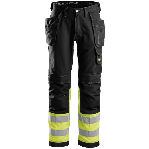 3235 Pantalon en coton haute visibilité avec poches holster, Classe 1