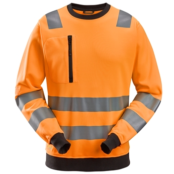 8037 AllroundWork, Sweat-shirt haute visibilité, Classe 2/3