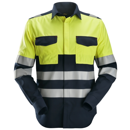 8563 ProtecWork, Chemise de soudeur manches longues, haute visibilité, Classe 1