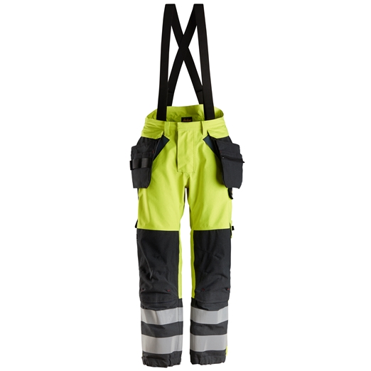 6568 ProtecWork, Pantalon GORE-TEX imperméable avec poches holster, haute visibilité, Classe 2