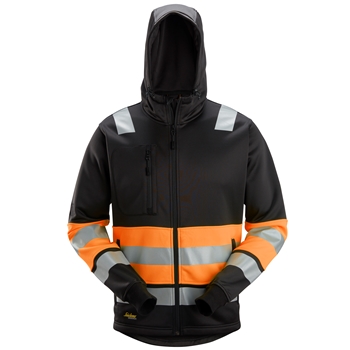 2838 High-Vis-Kapuzenjacke mit durchgehendem Reissverschluss, Warnschutzklasse 1