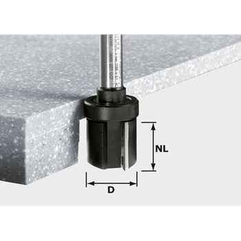 Bündigfräser mit Kugellager oben