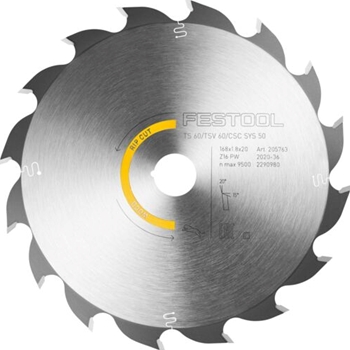 Lame de scie circulaire WOOD RIP CUT HW 168x1,8x20 PW16
