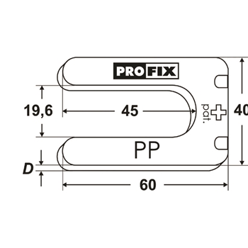 Distanzplatten PROFIX DP 60x40