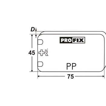 Distanzplatten PROFIX DP 75x45