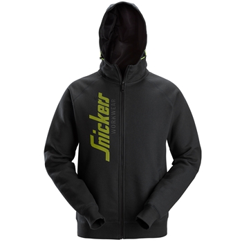 2846 Sweat-shirt à capuche avec logo et fermeture à glissière pleine longueur