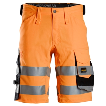 6136 Short en tissu extensible haute visibilité, Classe 1