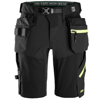 6140 FlexiWork, Softshell-Stretchshorts+ mit Holstertaschen