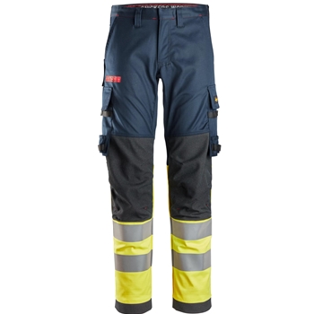 6374 ProtecWork, Stretch Work Trousers, High-Vis Class 1