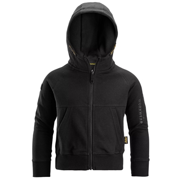 7512 Junior-Kapuzenjacke mit durchgehendem Reissverschluss und Logo