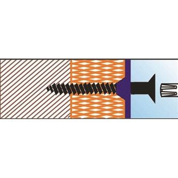 Support d’isolant sur bois PHH Ø assiette 60 mm