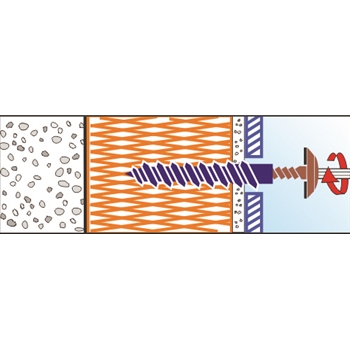 Isolationsschraubendübel blank PROFIX IPS-D