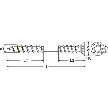 Senk-Universalschrauben PRO-UNX® T-Drive