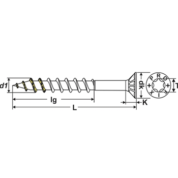 Vis p.pann.aggl. PRO-PLUS T-Drive blanche