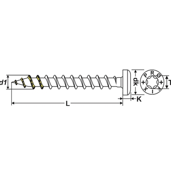 Vis p.pann.aggl. PRO-PLUS T-Drive Pan-Head