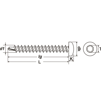 Vis autoperceuses DIN 7504N PROFIX galv.