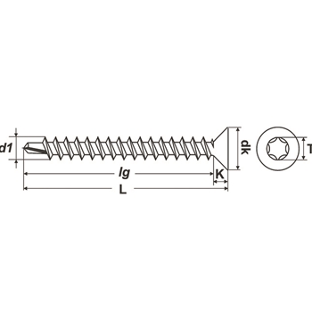 Vis autoperceuses DIN 7504P PROFIX galv.