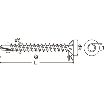Vis autoperceuse à ailettes DIN 7504O PROFIX