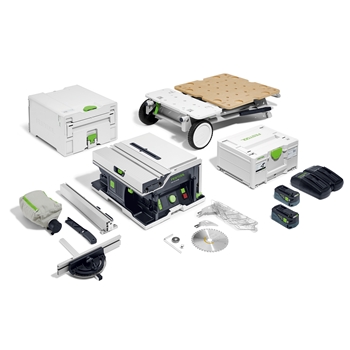 Scie circulaire sur table sans fil CSC SYS 50 EBI-Set
